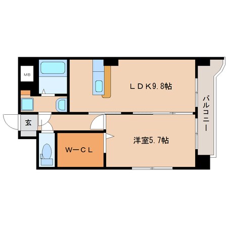 清水駅 バス8分  秋吉町下車：停歩9分 2階の物件間取画像